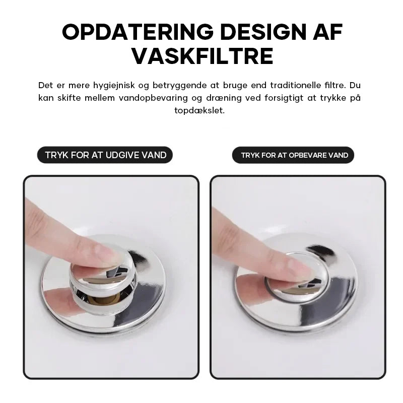 Gulvafløbsfilter i rustfrit stål