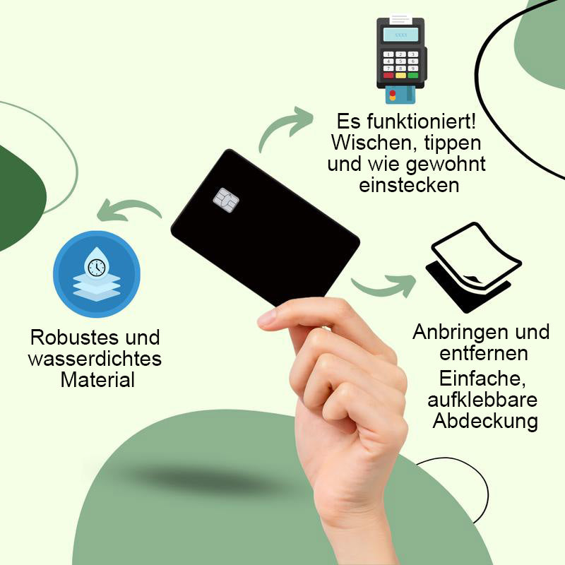 Vinyl-Aufkleber für Kreditkartenhülle