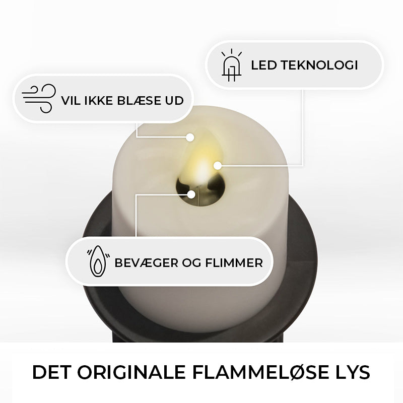 Flammeløst stearinlys til natten