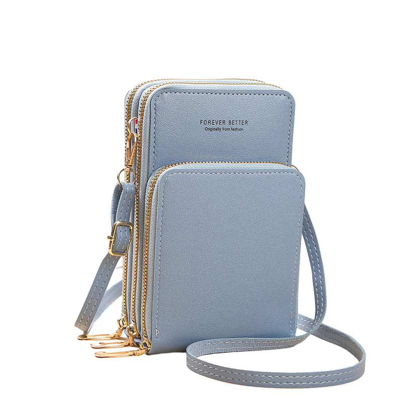Lille crossbody taske i læder