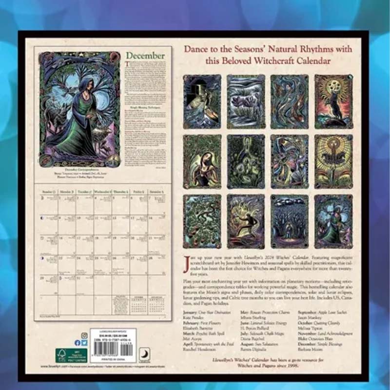 Hexen-Wandkalender 2024