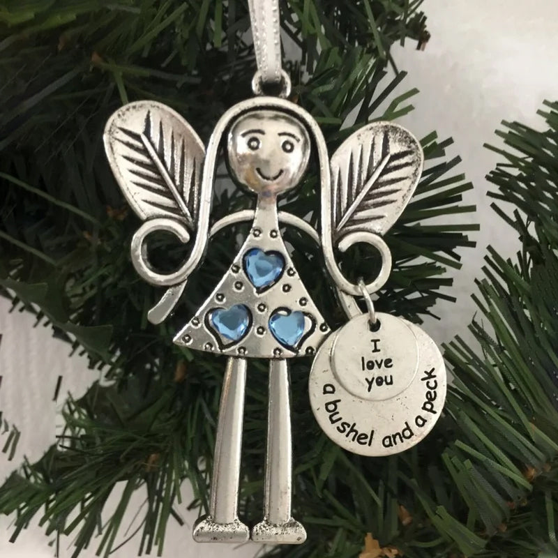 Skøre Smukke Venner For Evigt - Engel Ornament Julegave