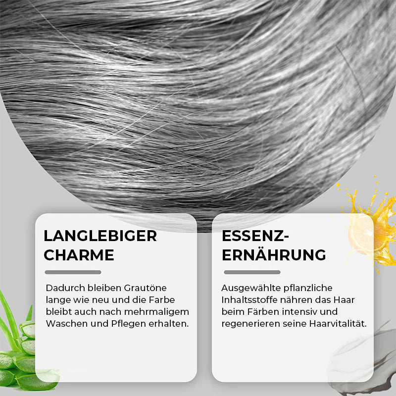 2-in-1-Silberhaarfarbe mit natürlichem Essence-Extrakt