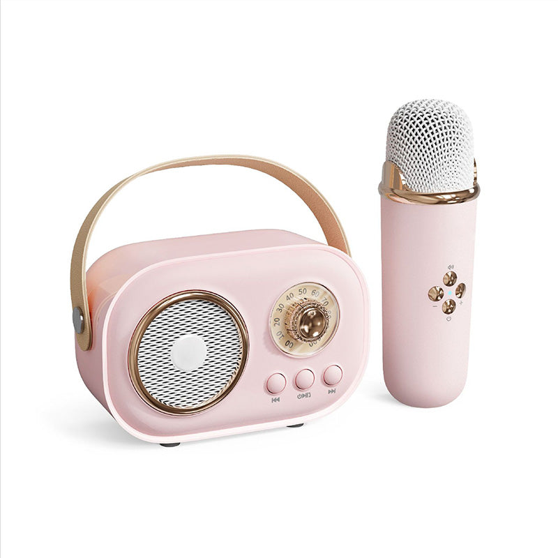 Mini Karaoke-maskine med trådløs mikrofon