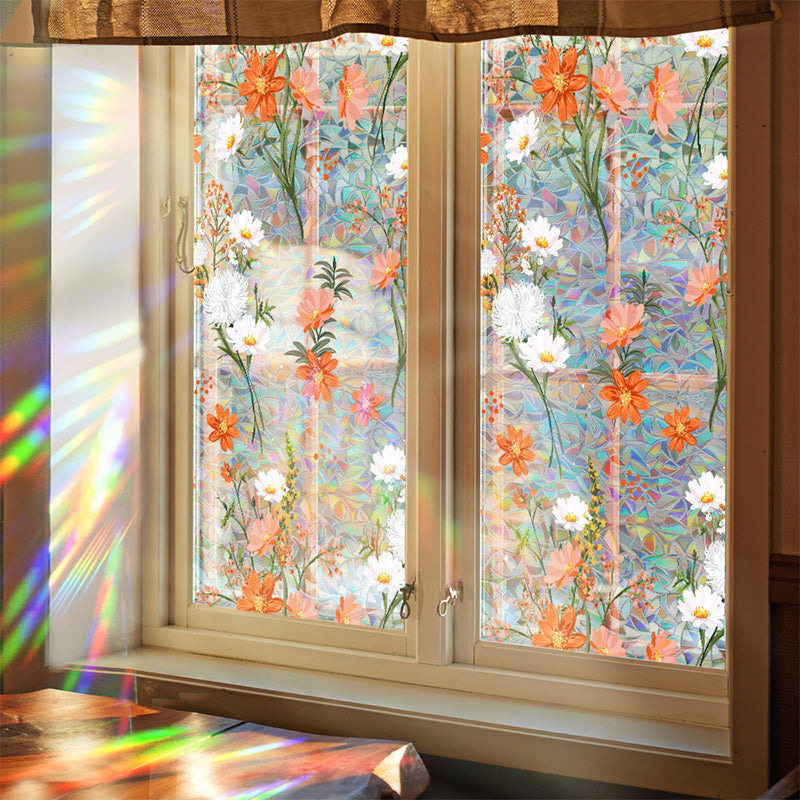 Bunte Blume Fenster Anti-Peep Folie