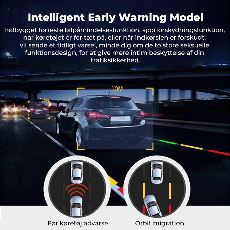1080P HD 360° roterende Mini ADAS Dashcam