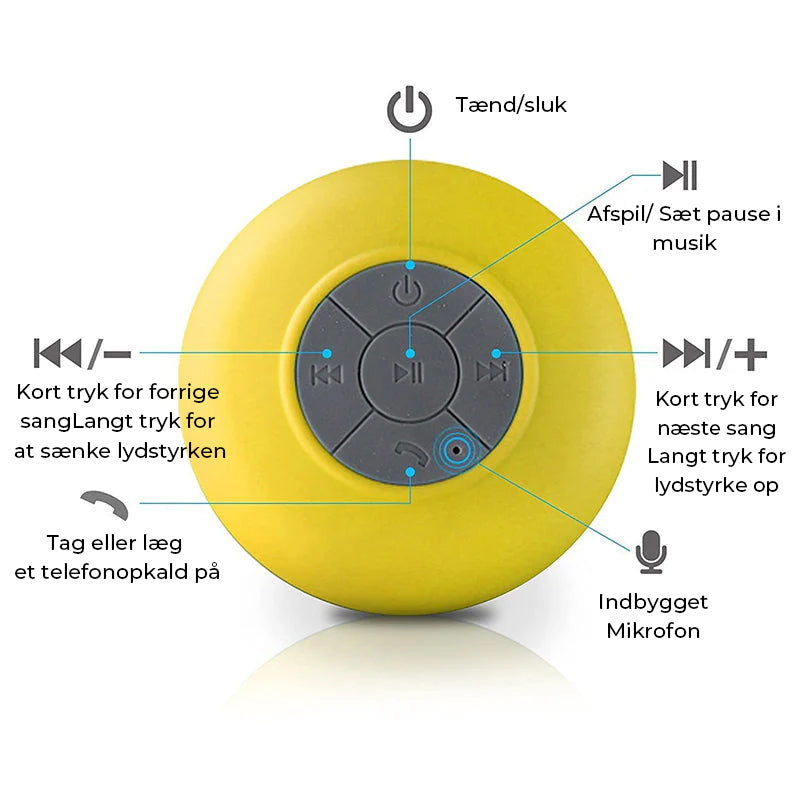 Vandtæt Mini Bluetooth højttaler
