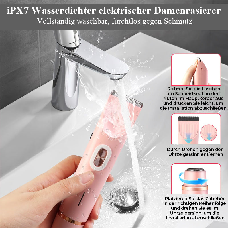 2-in-1 Elektrorasierer für Damen