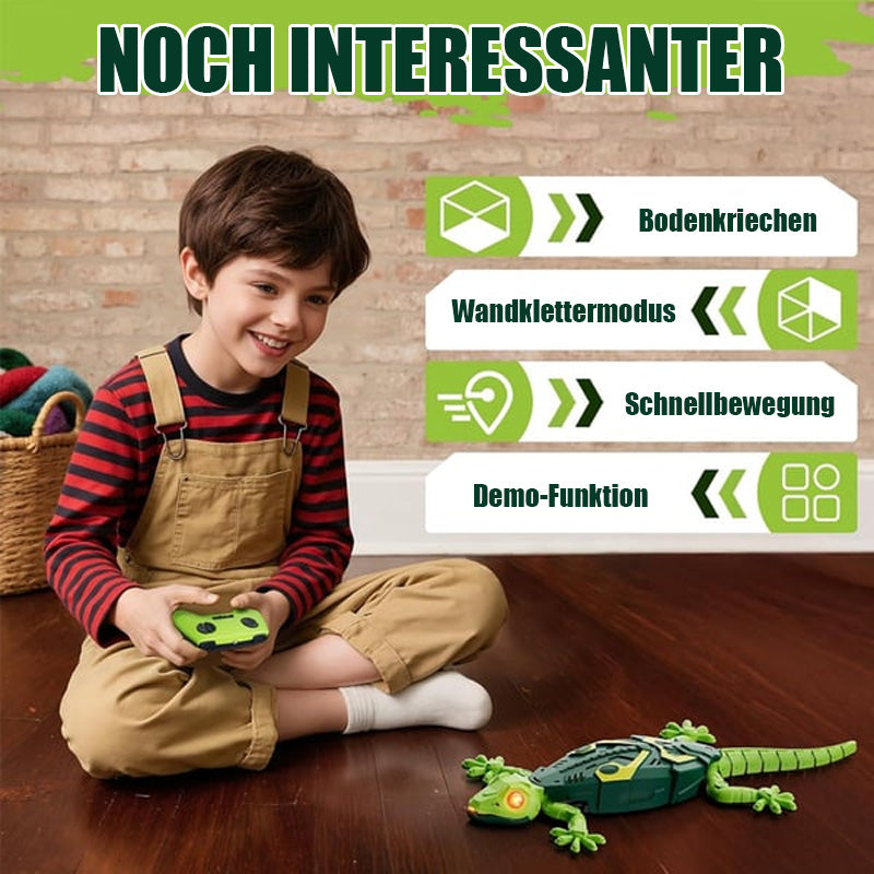 Elektrisches Eidechsenspielzeug mit leuchtenden LED-Augen
