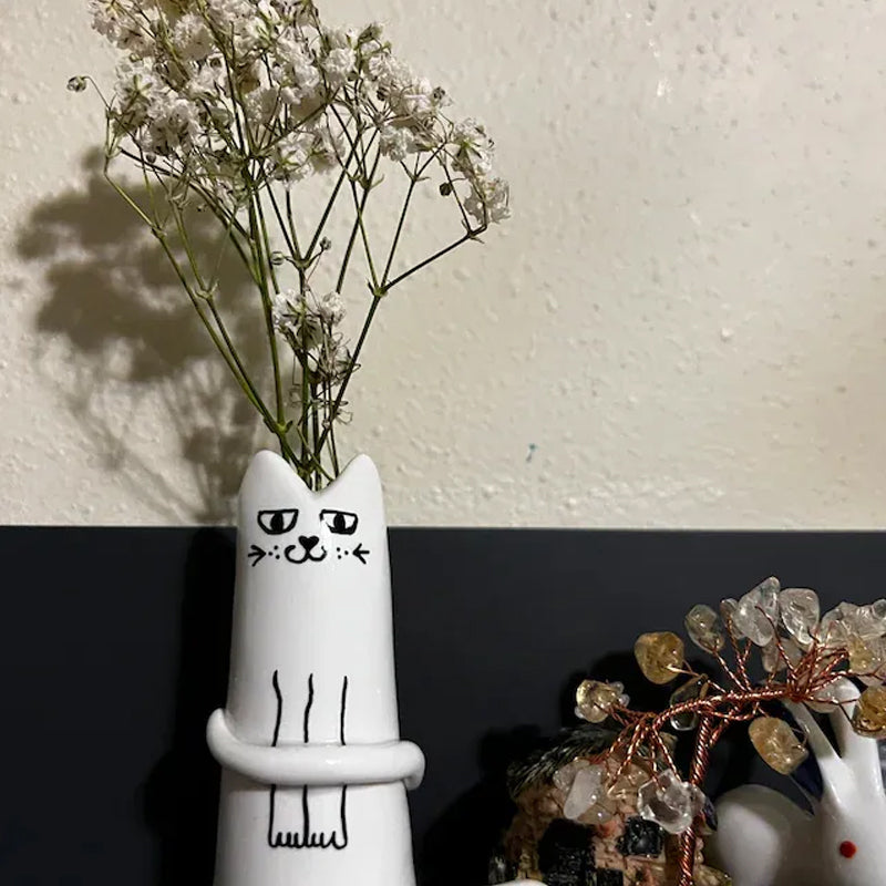 Katze Kleine Vase