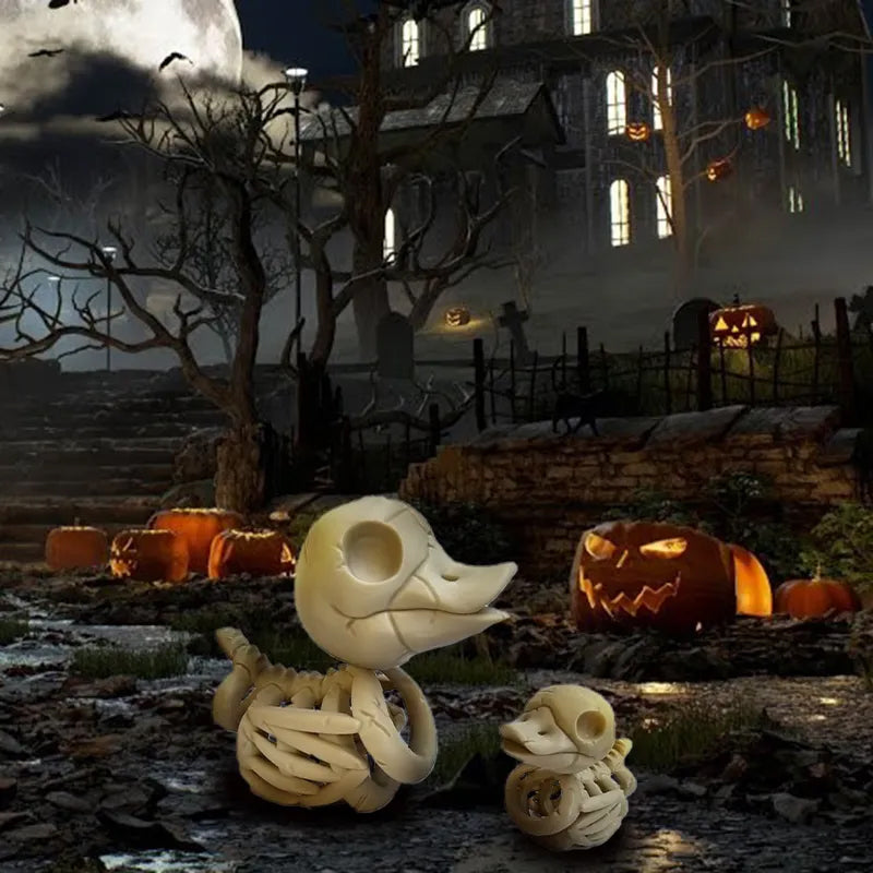 Halloween Skelett-Ente Dekoration