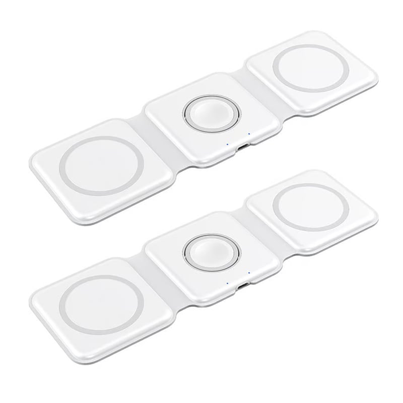 Ny foldbar 3-i-1 trådløs oplader
