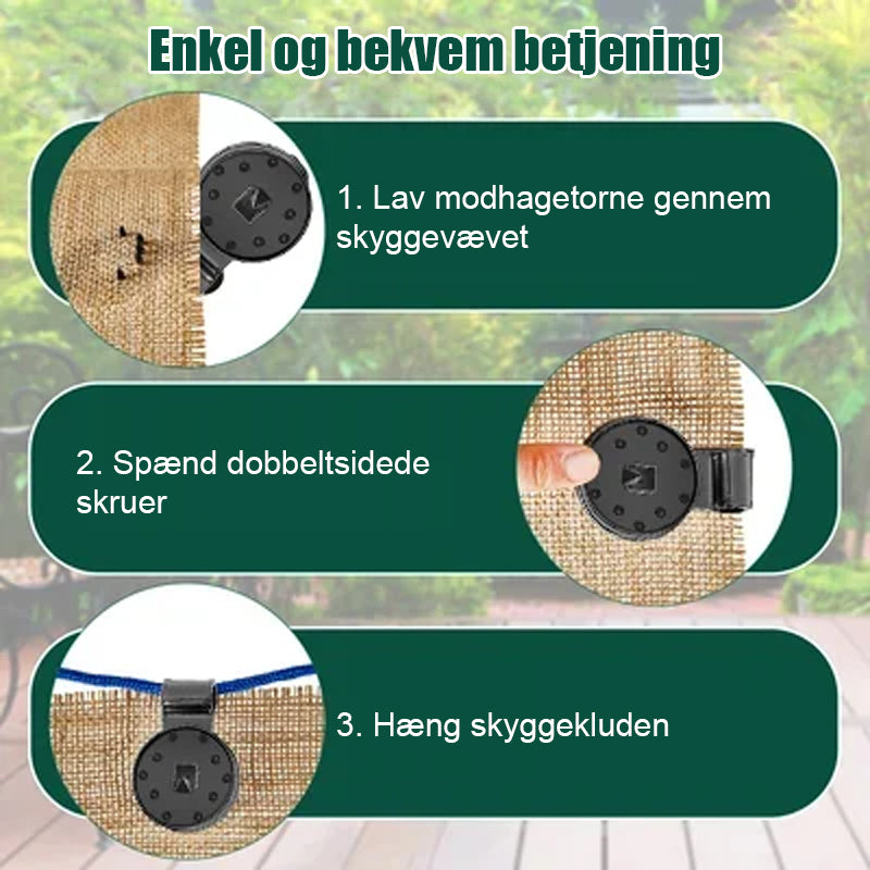 Skyggedug Kraftigt låsegreb