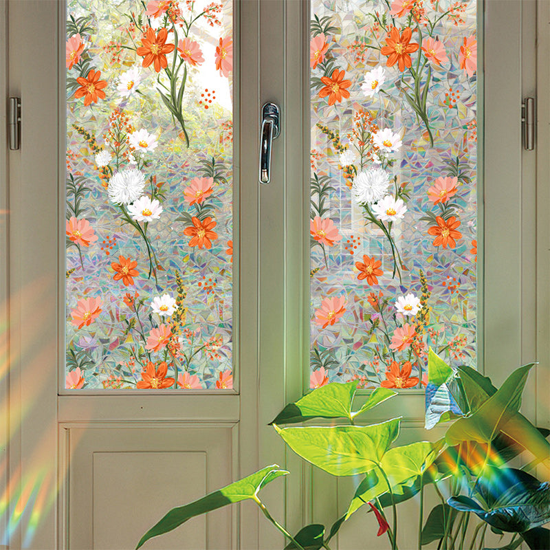 Bunte Blume Fenster Anti-Peep Folie