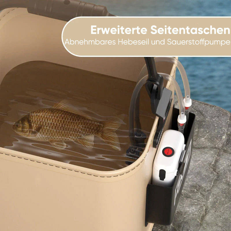 Multifunktionaler faltbarer Fischeimer