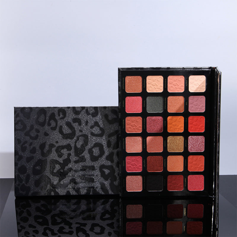 24-farver leopard øjenskygge palette