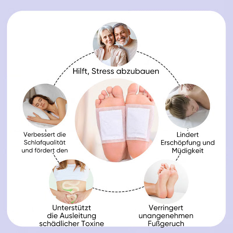 Kräuter-Detox-Fußpflaster zur Stresslinderung und für besseren Schlaf
