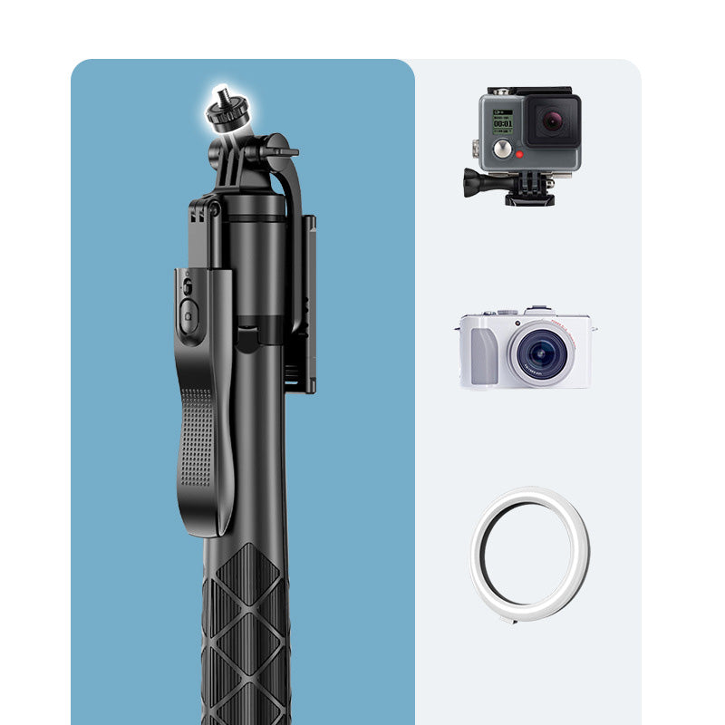 Handgehaltener Selfie-Stick mit&nbsp;ausziehbarem Dreibeinstativ