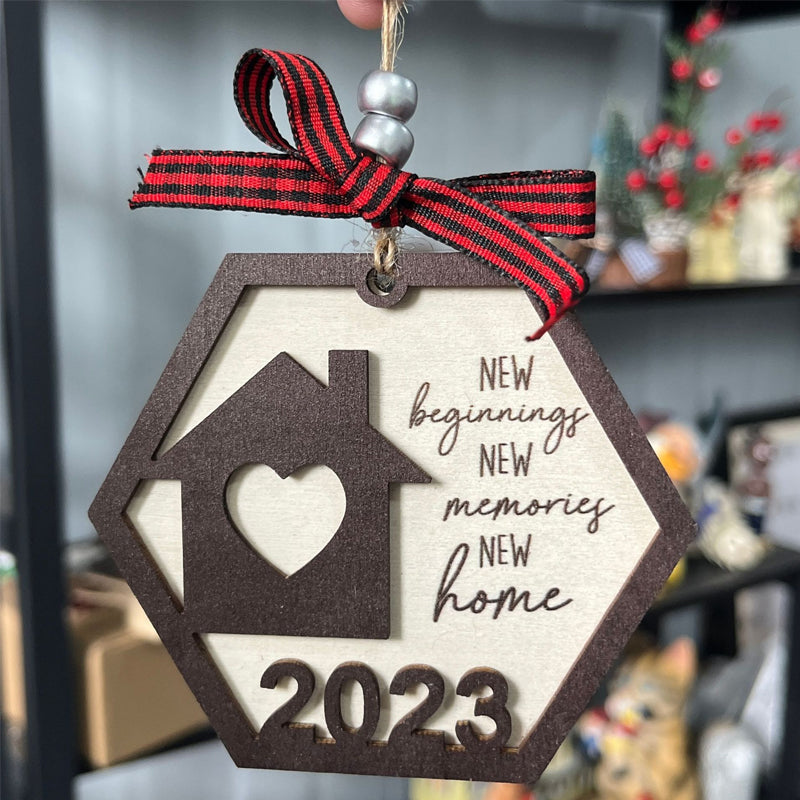 Neues Zuhause-Ornament, Weihnachtsfeiertage 2023/2024