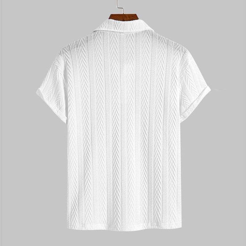 Poloshirt mit normaler Passform und einfacher Struktur