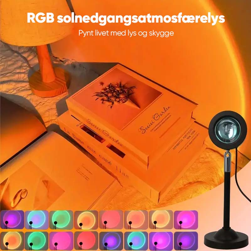 RGB solnedgangsprojektionslampe