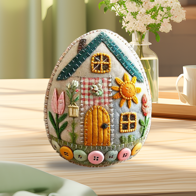 Patchwork Filt Æg Hus DIY Kit