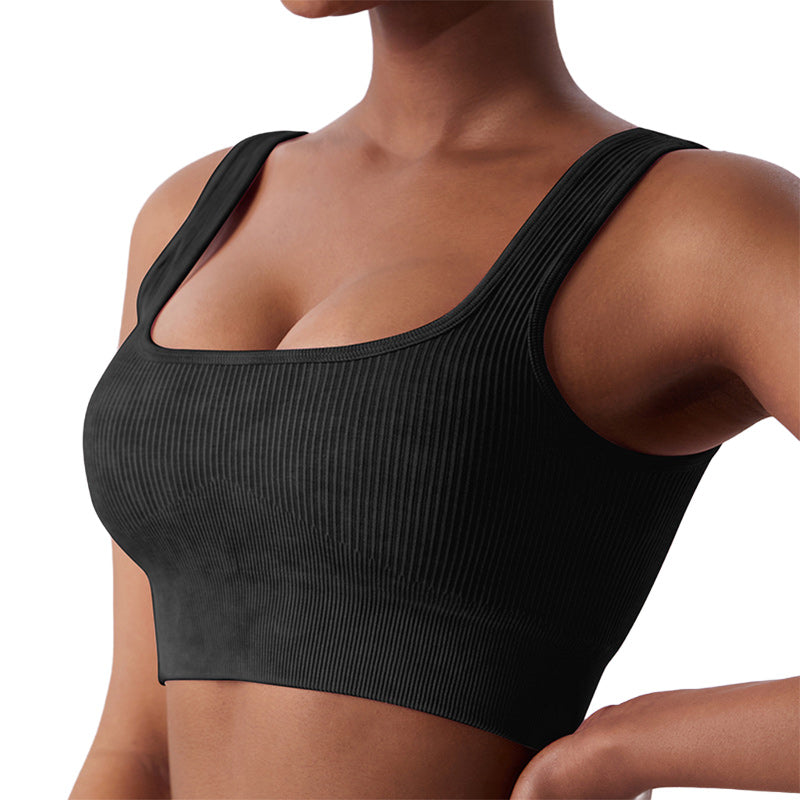 Kurzes Tanktop mit eckigem Ausschnitt