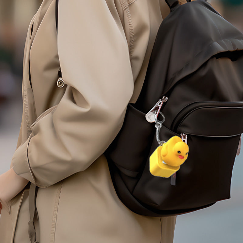 Schlüsselanhänger mit Licht und Ton in Form einer Ente (wiederaufladbar)