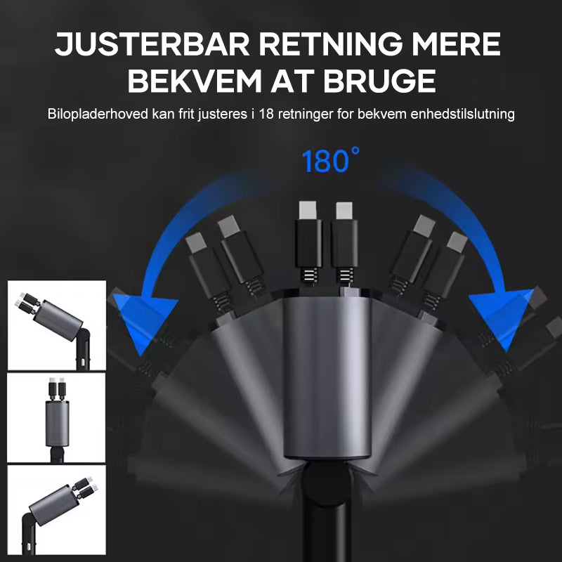 Hurtig opladning udtrækkelig biloplader