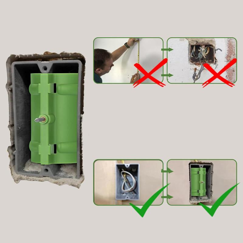 Markierungsmarkierungen für Trockenbau-Steckdosen