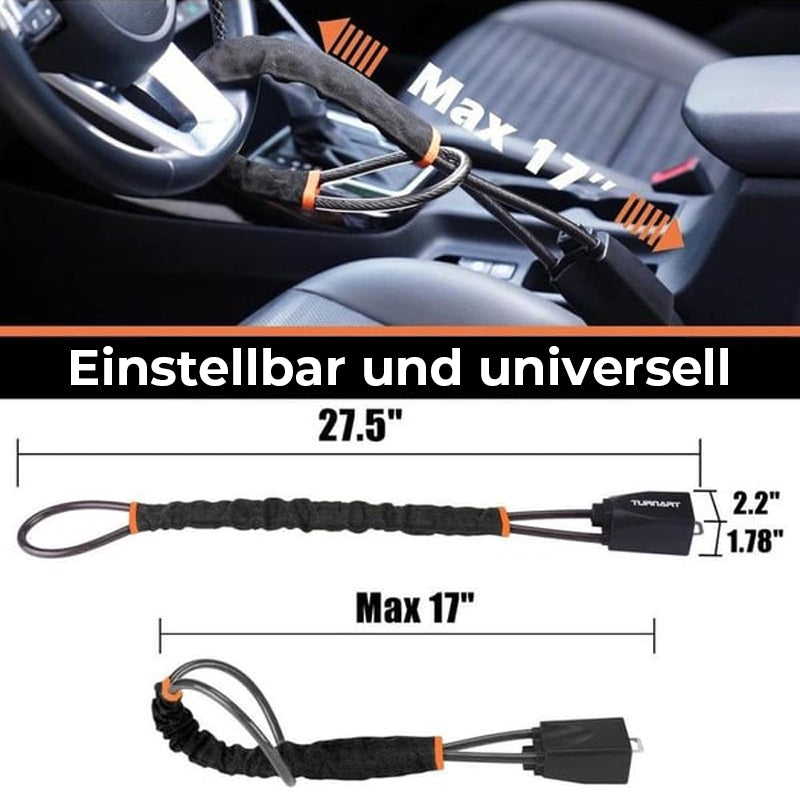 Lenkradschloss, universelle Diebstahlsicherung fürs Auto mit 2 Schlüsseln