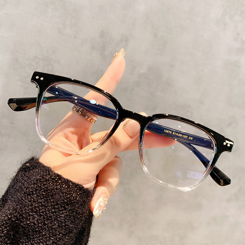 Anti-Blaulicht-Brille mit quadratischem Rahmen