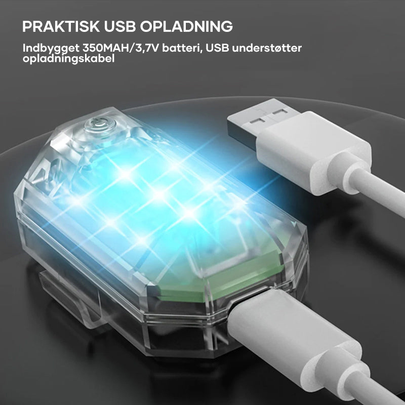 Blinkende lys til bilfjernbetjening