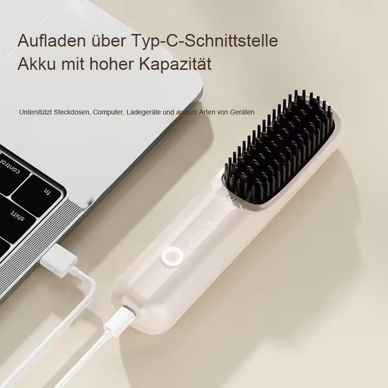 Kabellose Haarglätterbürste