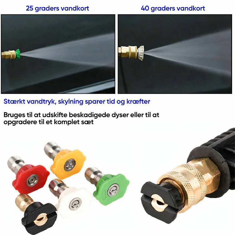 Skumkanon dobbeltstik tilbehør