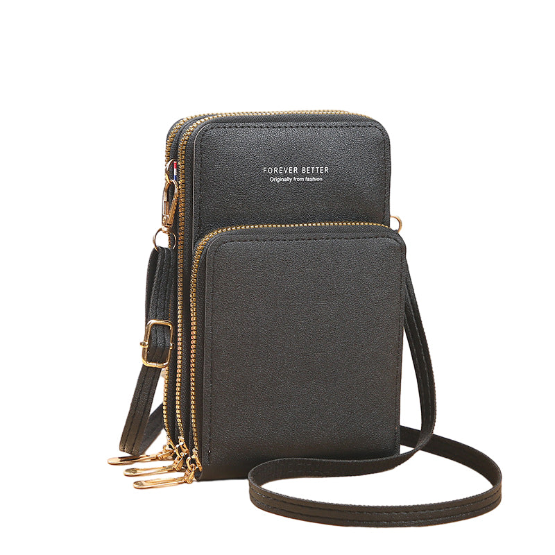 Lille crossbody taske i læder