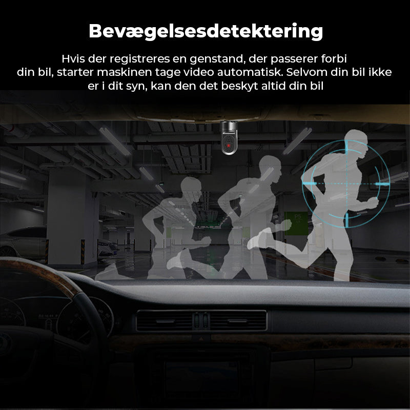 1080P HD 360° roterende Mini ADAS Dashcam