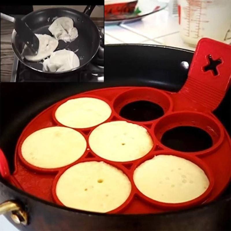 Non-stick silikone pandekageform ring
