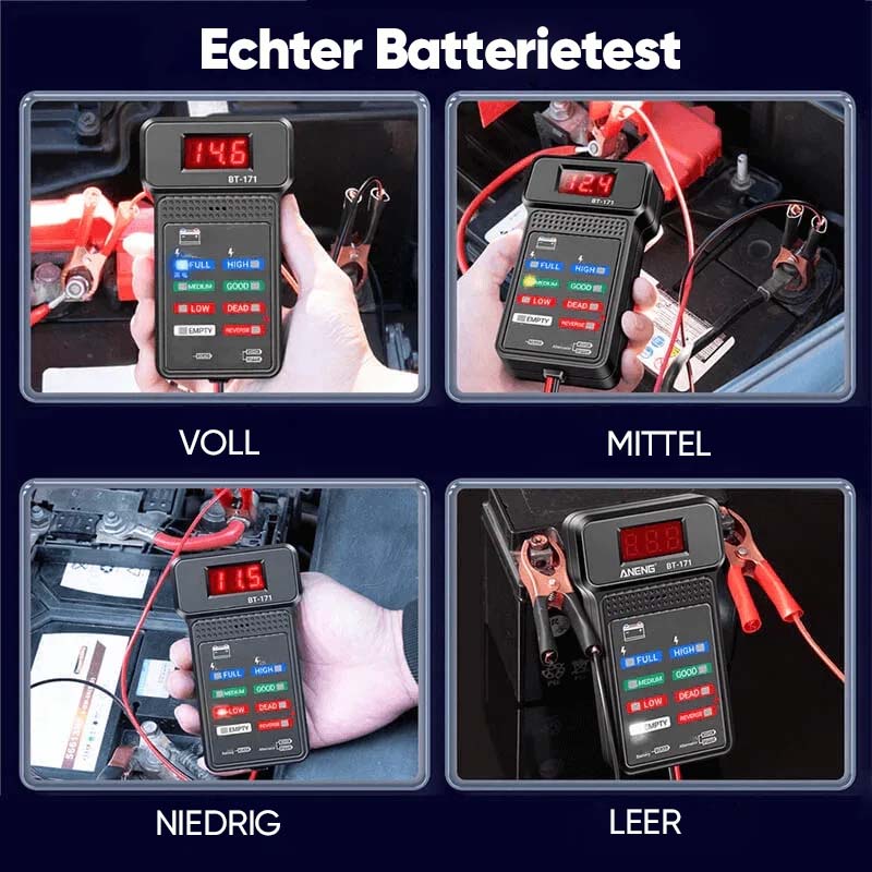 Multifunktionaler 12-V-Batterietester für Autos