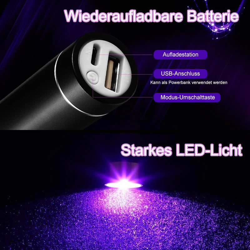 Wiederaufladbare LED-Lichtpeitsche