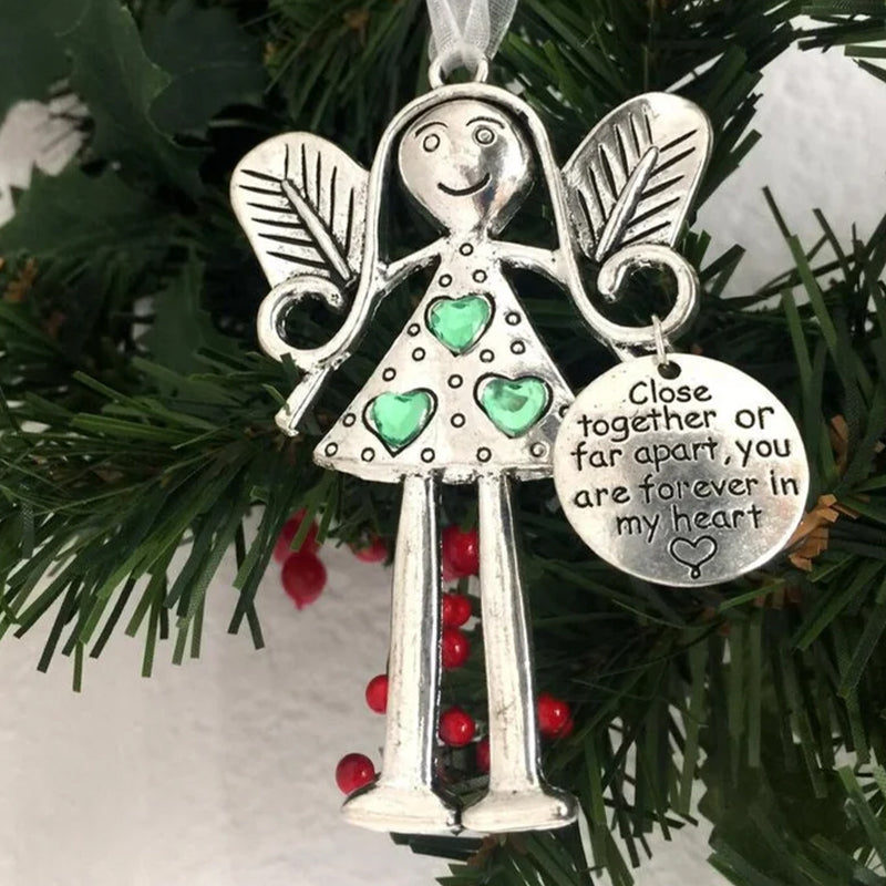 Skøre Smukke Venner For Evigt - Engel Ornament Julegave