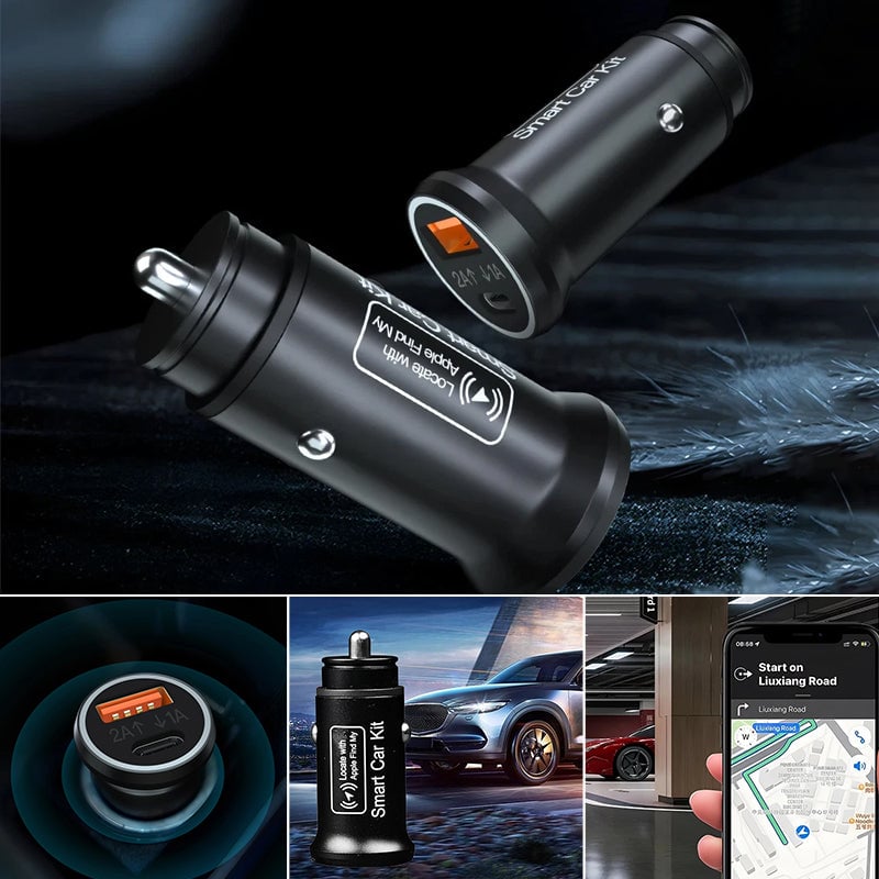 Autoladegerät mit GPS-Ortungsgerät und Tracker