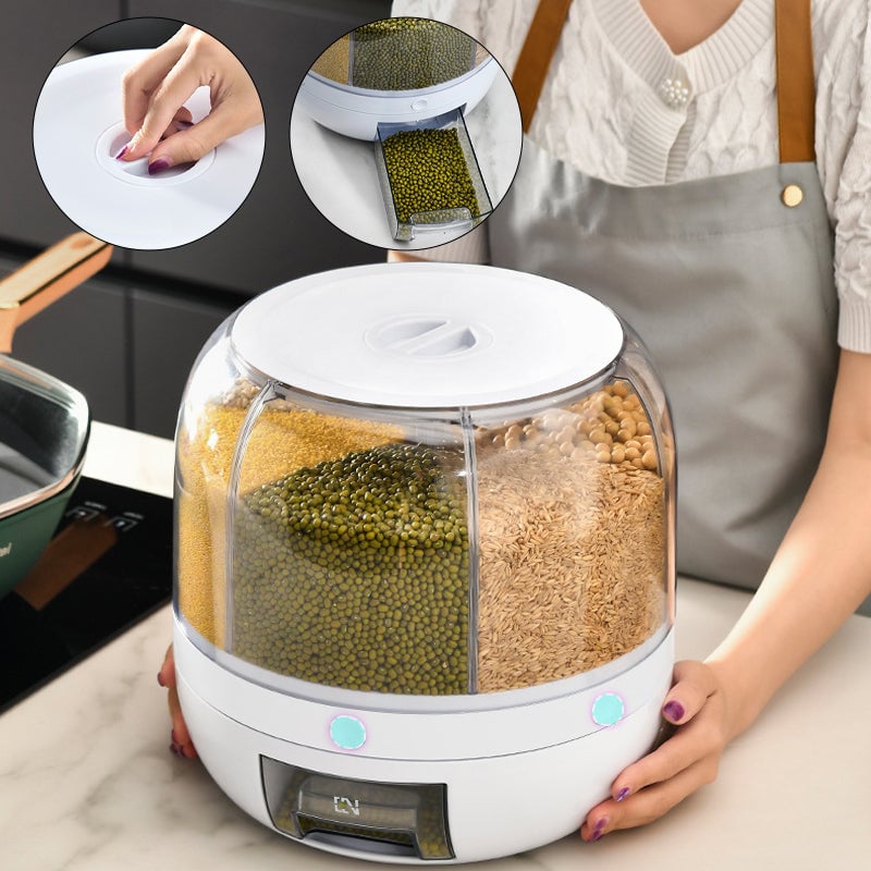 Feuchtigkeitsgeschützter Getreidespender mit Deckel