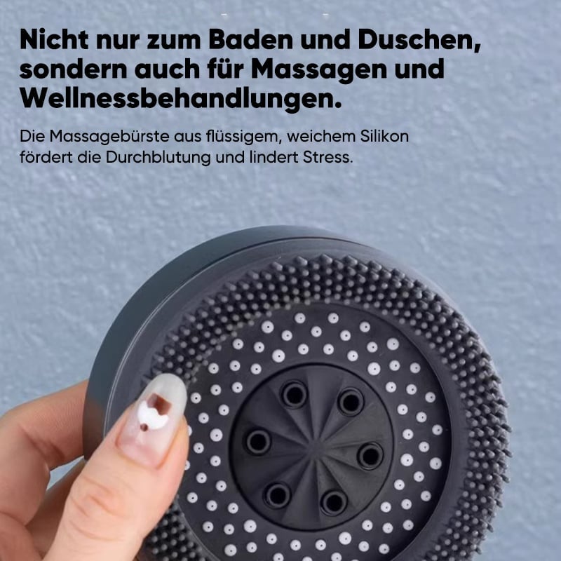 Druckverstärktes Handdusch-Set mit Bürste