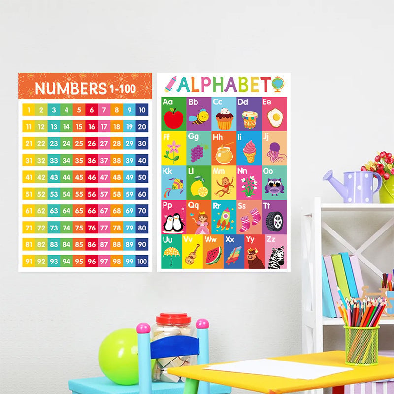 Bunte pädagogische Poster (18 Stück/Set)
