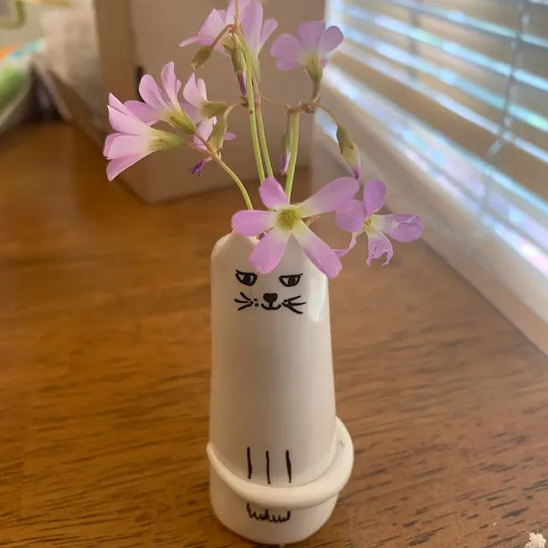 Katze Kleine Vase