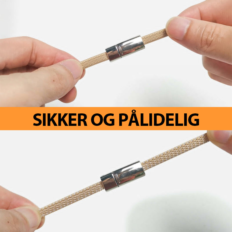 Magnetisk doven snørebånd metalspænde
