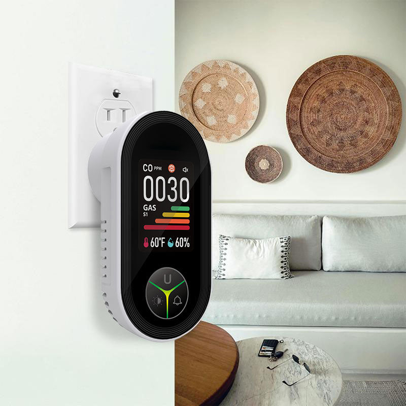 Plug-In-Detektor für brennbare Gase und Kohlenmonoxid