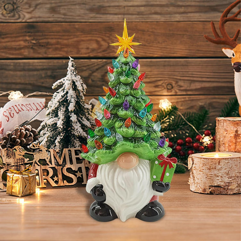 Weihnachtszwerg Deko mit Licht