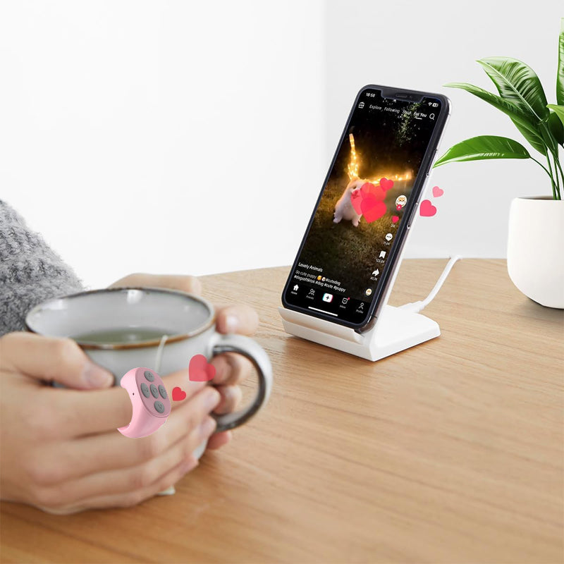 Trådløs Bluetooth-fjernbetjening med fingerspidserne